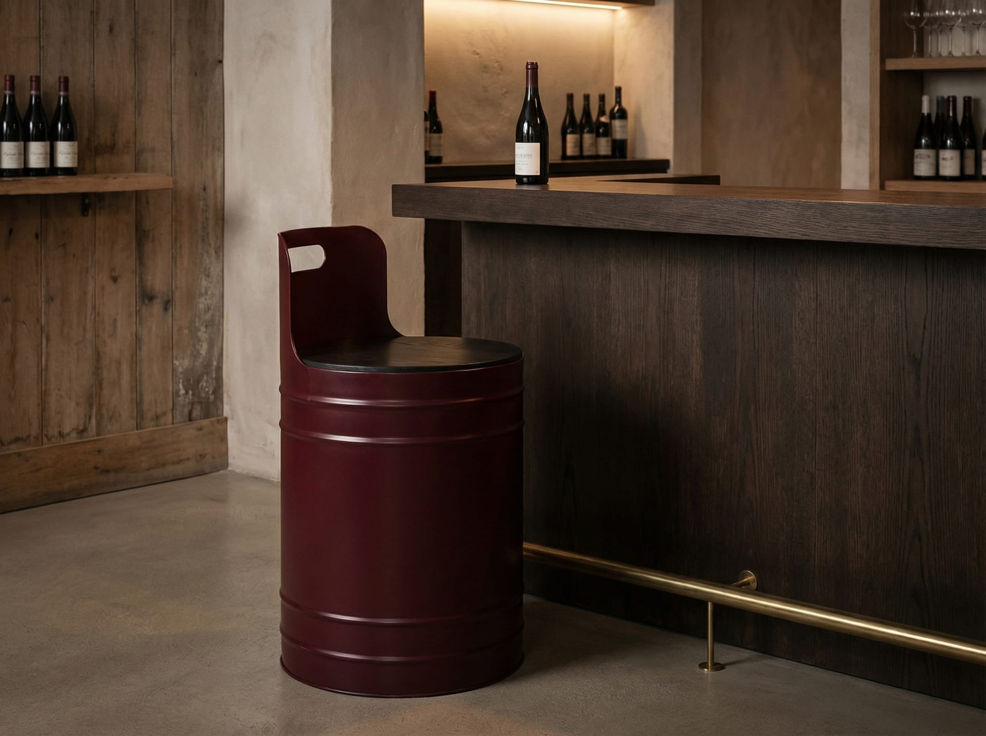 Κυλινδρικό σκαμπό βαρέλι 