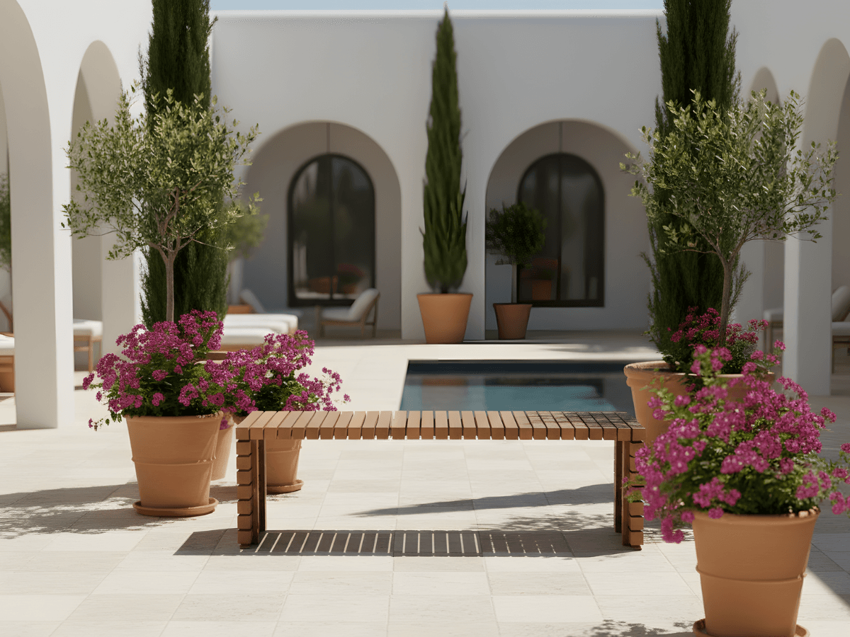 Παγκακι με ξυλινα πηχακια