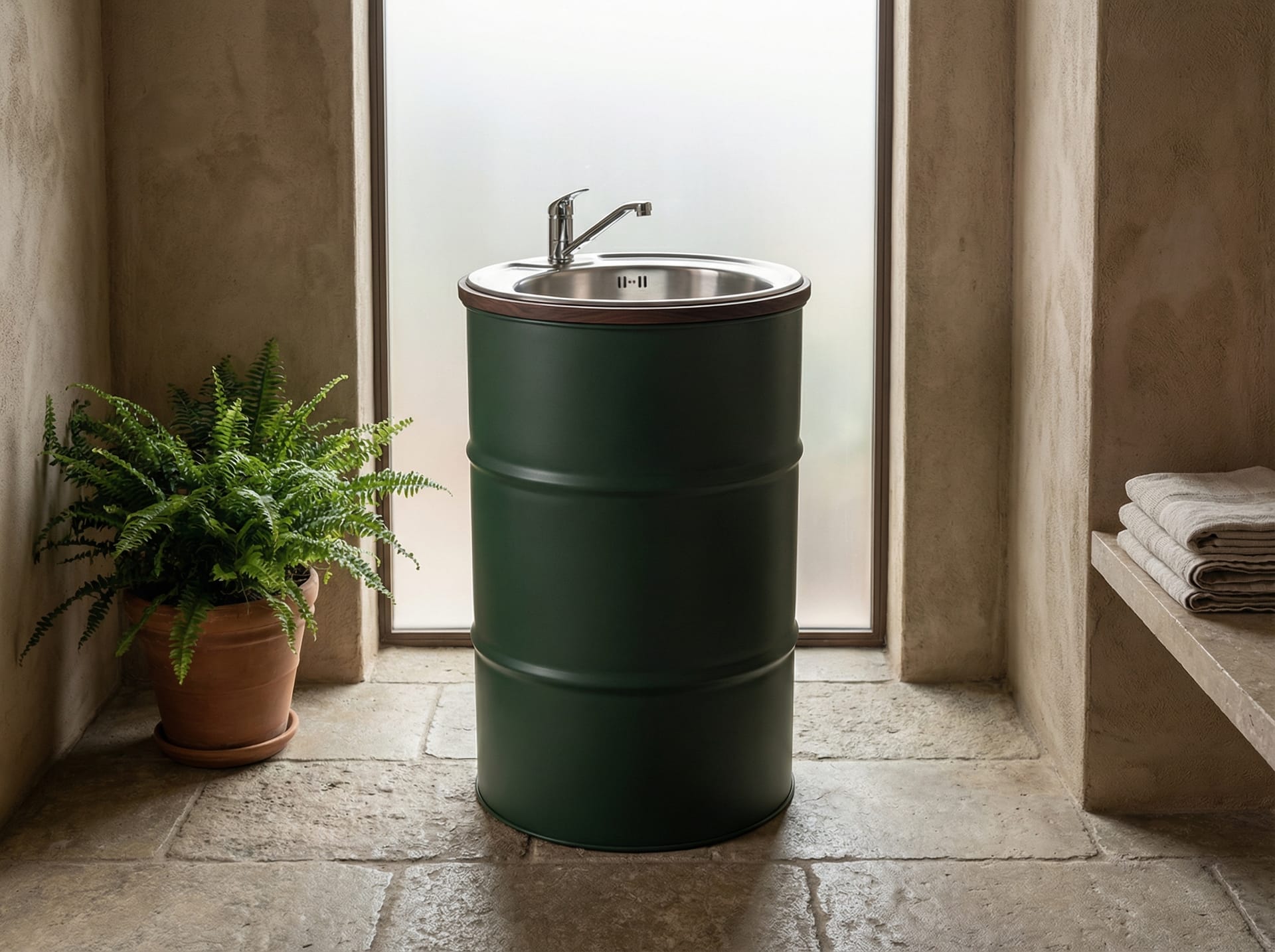 Νιπτηρας-βαρελι