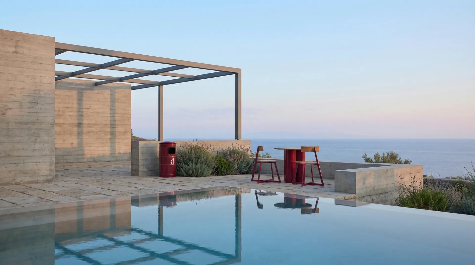 Molyto outdoor furniture on a Mediterranean terrace